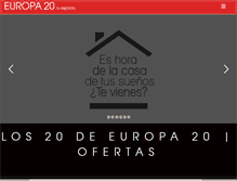 Tablet Screenshot of europa20.com